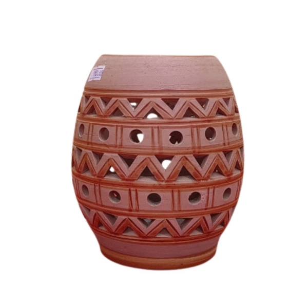 Clay flower vase  Sadamati | Height: 7”, Upper: 3.5”, Lower: 4” | Matir Fuldani | মাটির ফুলদানি