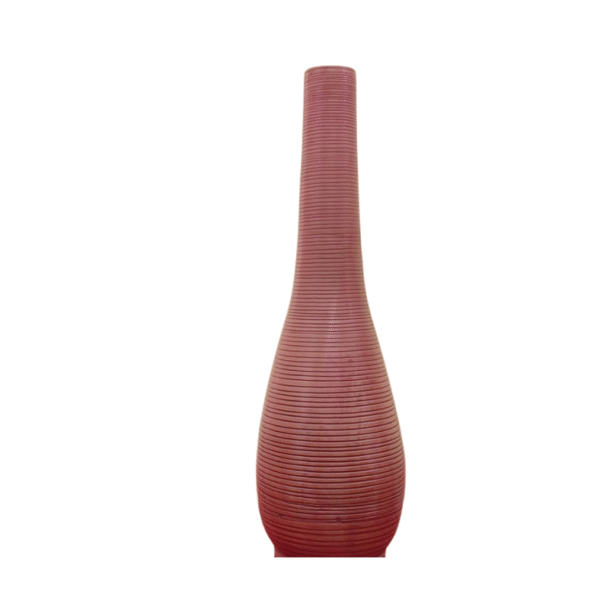 Clay flower vase long | Height: 19”, Upper: 2”, Lower: 4.5”| Matir Fuldani | মাটির ফুলদানি