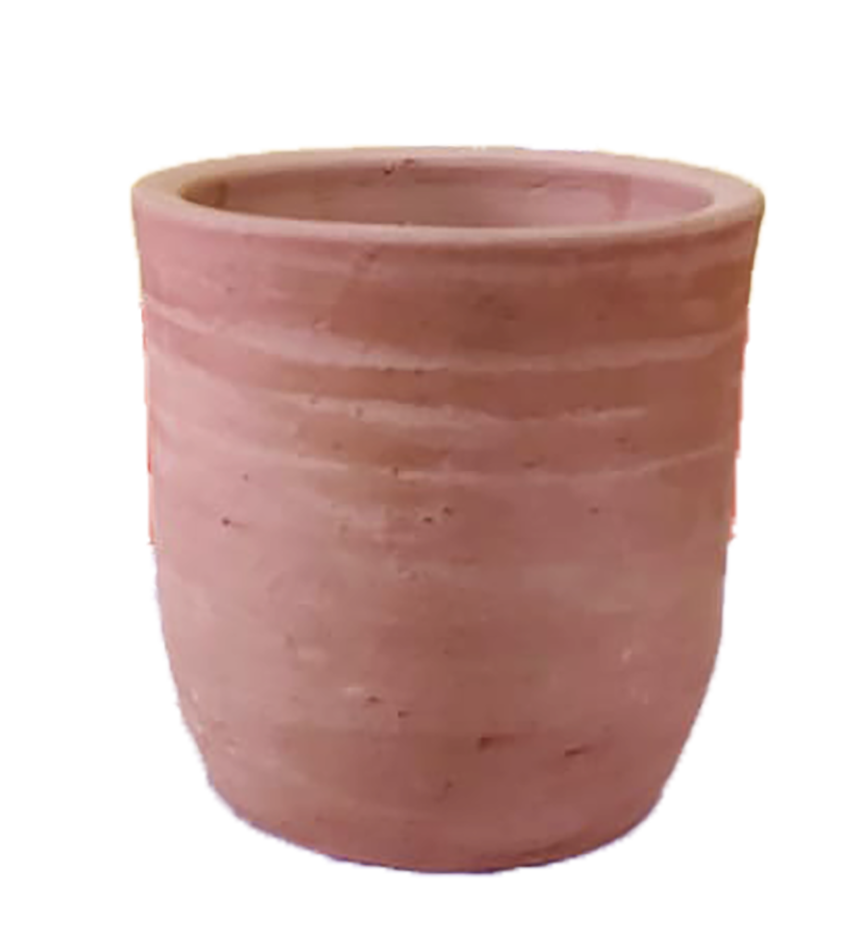 CLY006 Motka Shape| Height: 5”, Upper: 5”, Lower: 4” | Matir Fuldani | মাটির ফুলদানি - Image 1