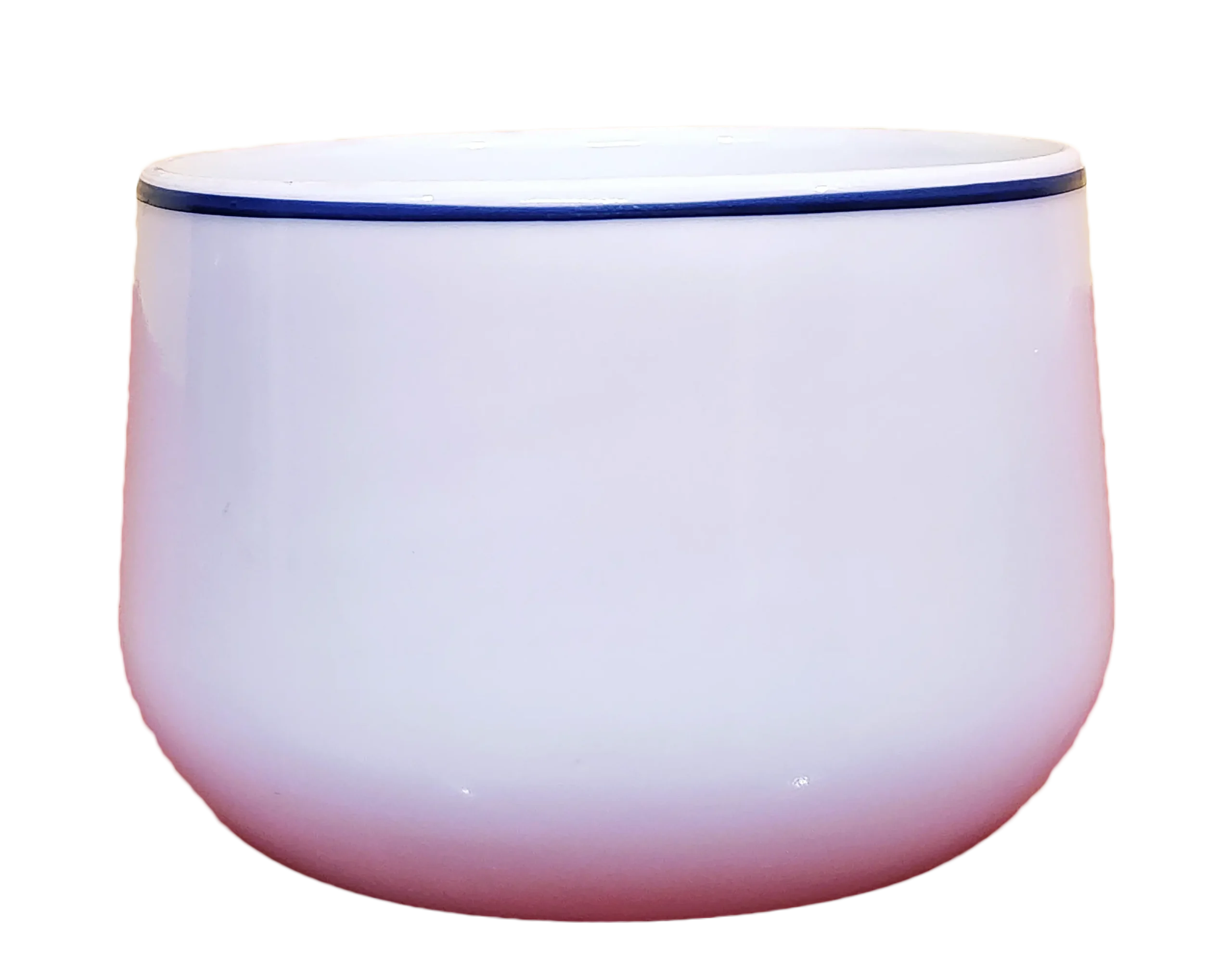 CRM008 Pot Shape White | Height: 3.5”, Upper: 5”, Lower: 4”| Ceramic Tub| সিরামিক টব - Image 1